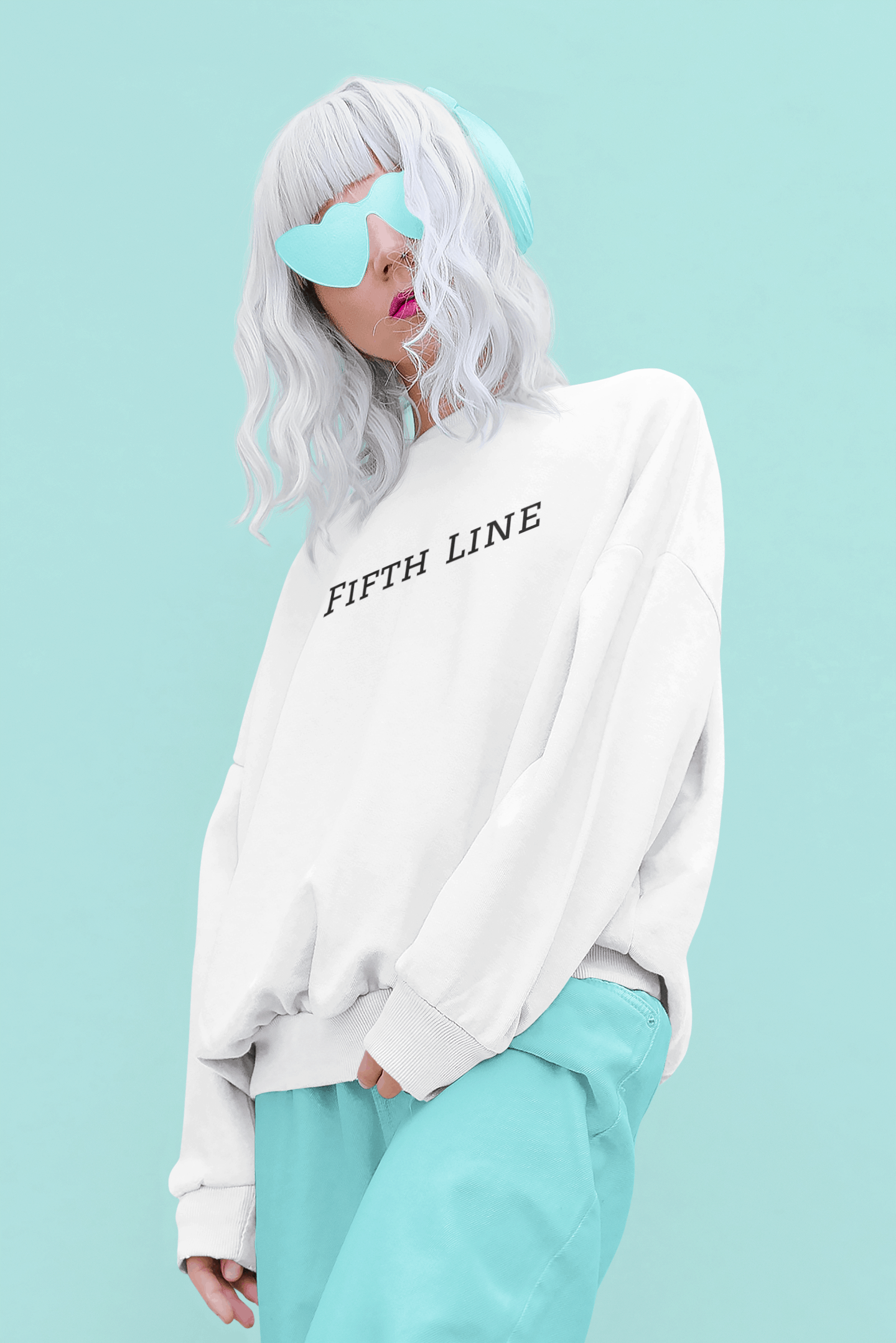 white-fifth-line-sweatshirt